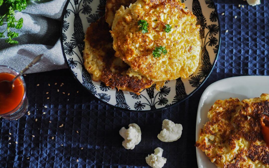 Galettes de chou-fleur au fromage