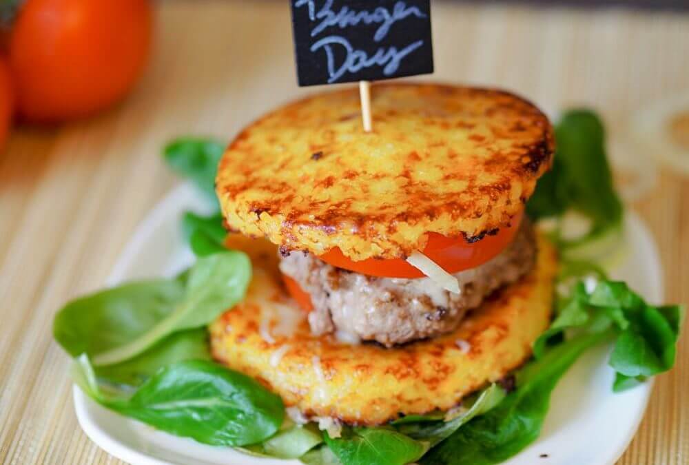 Burger aux galettes de pomme de terre