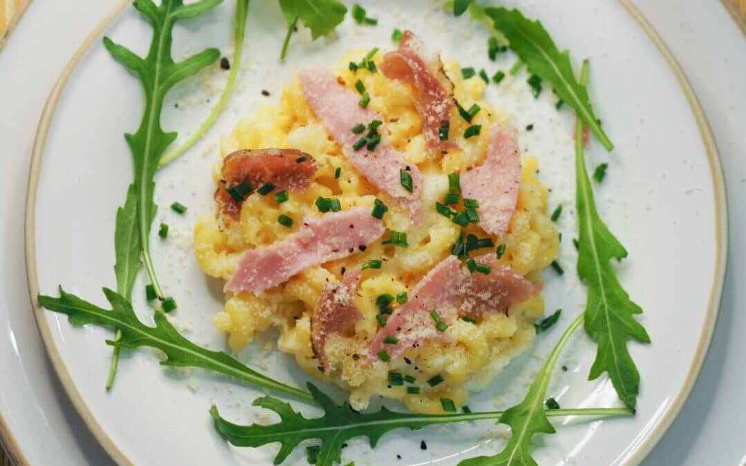 Risotto coquillettes jambon de Cyril Lignac