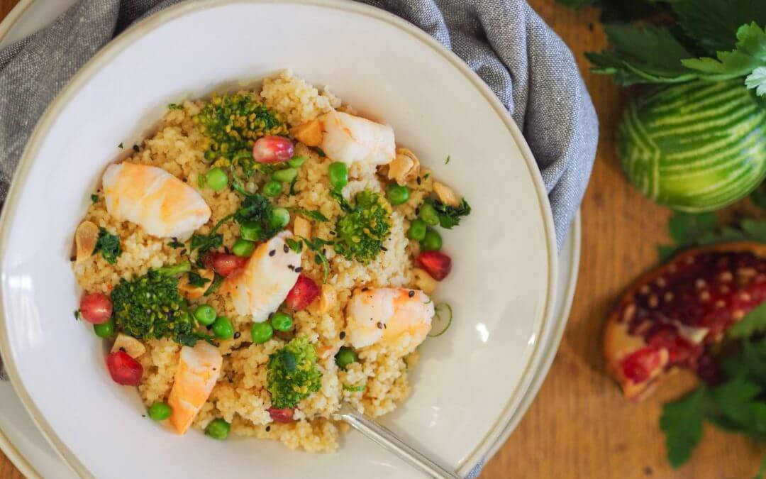 Taboulé aux crevettes