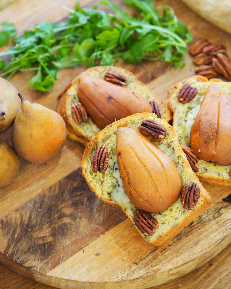 Pain perdu poire fourme d'Ambert