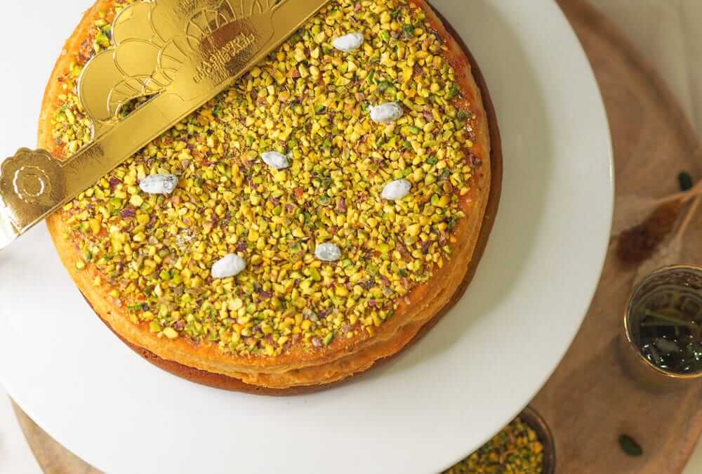 Galette des rois pistache-framboise