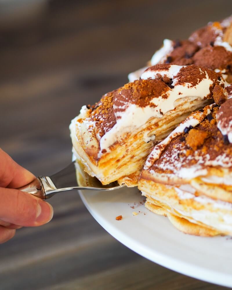 Gâteau de crêpes au mascarpone