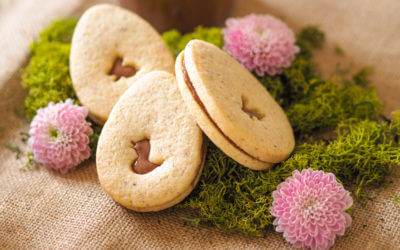 Gianduja “Maison” et sablés aux amandes